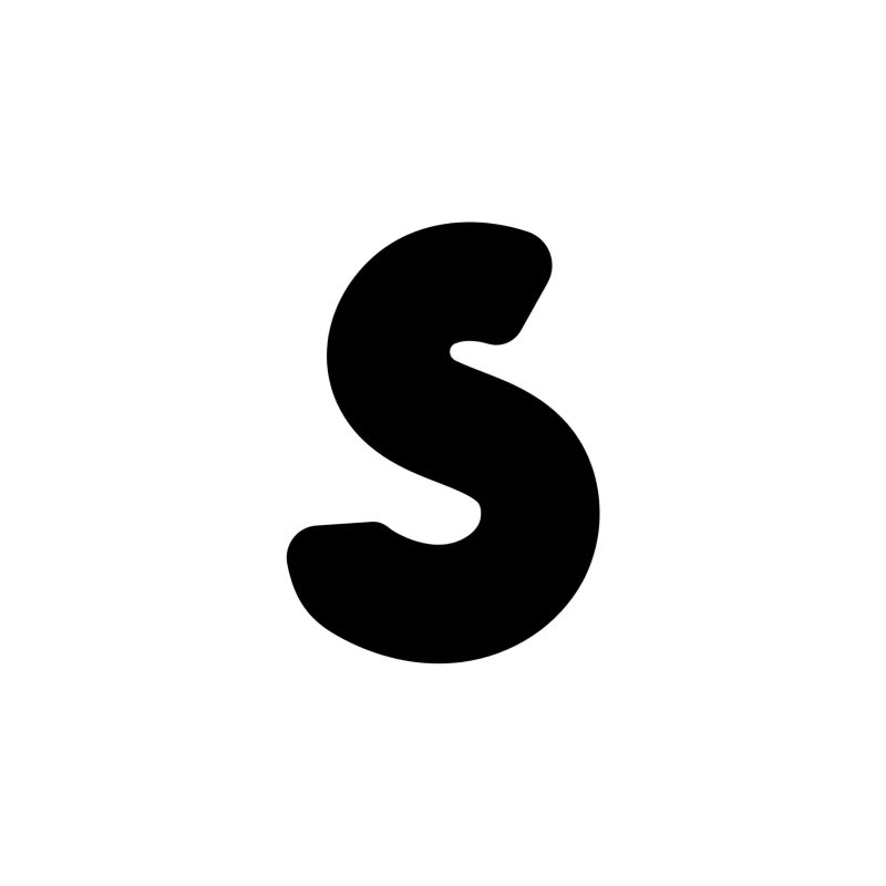 S - Alphabet - Vinyl Decal - Custom Size