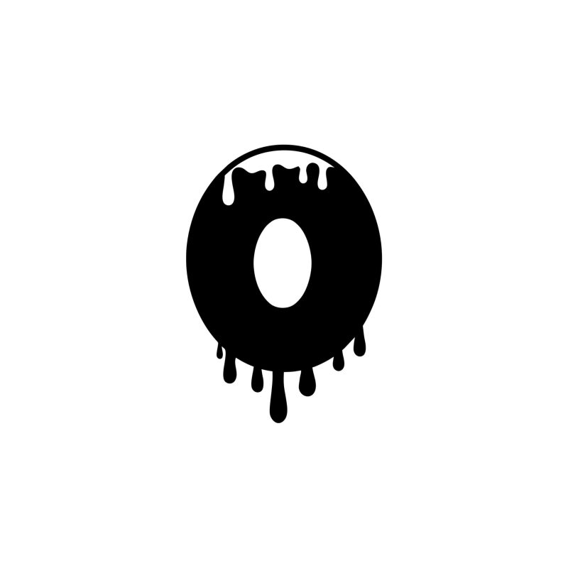 Number Zero - Vinyl Decal - Custom Size