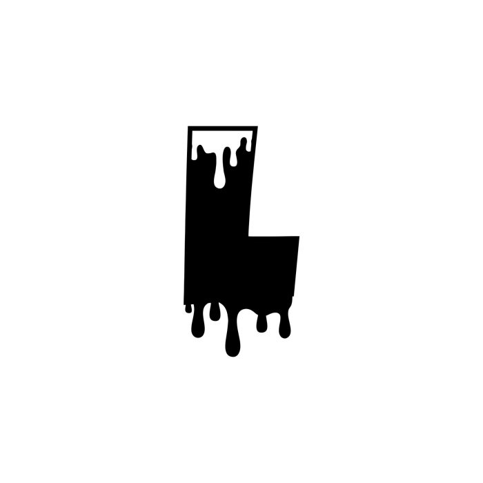 L - Alphabet - Vinyl Decal -  Custom Size