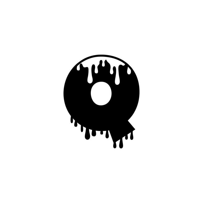 Q - Alphabet - Vinyl Decal - Custom Size