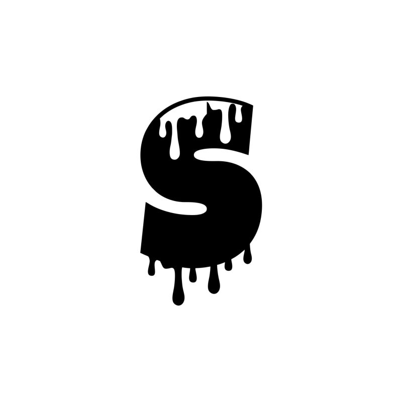 S - Alphabet - Vinyl Decal - Custom Size