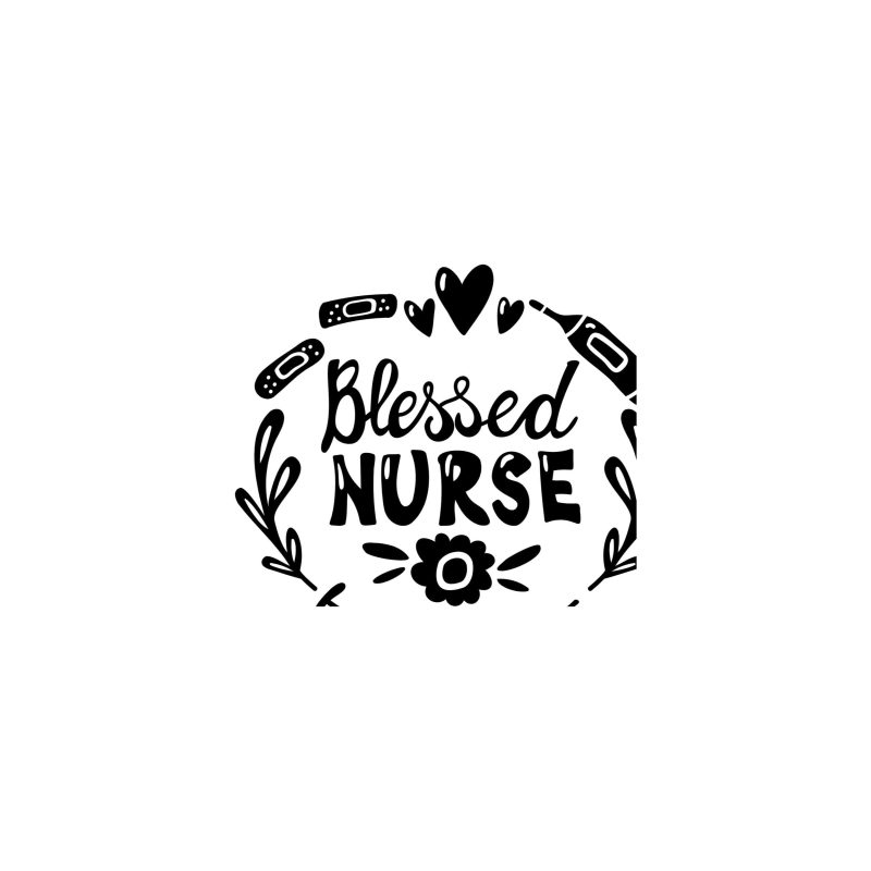 Blessed Nurse Vinyl Decal - Custom Size