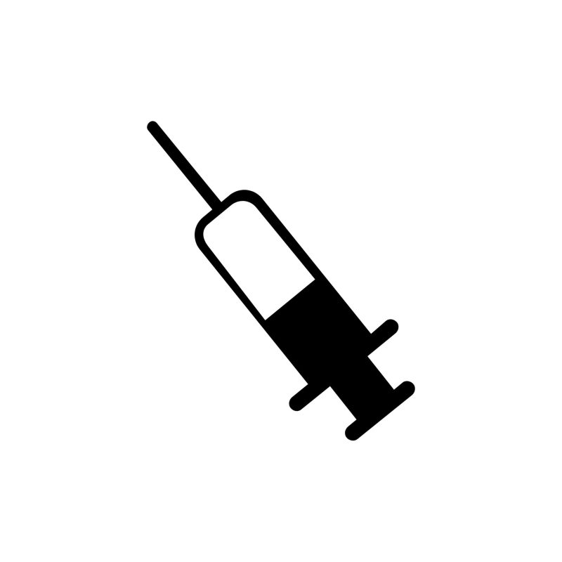 Syringe - Vinyl Decal - Custom Size