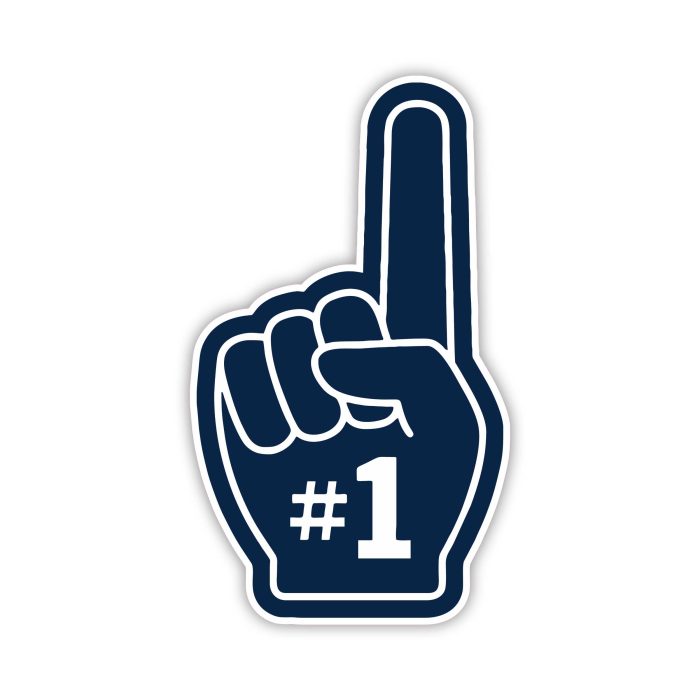 Dallas Cowboys - #1 - Full Color Vinyl Sticker - Custom Size