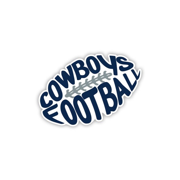 Dallas Cowboys - Football - Full Color Vinyl Sticker - Custom Size