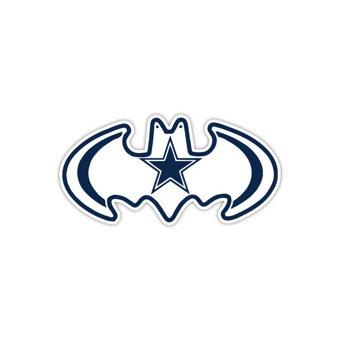 Dallas Cowboys - Bat - Full Color Vinyl Sticker - Custom Size