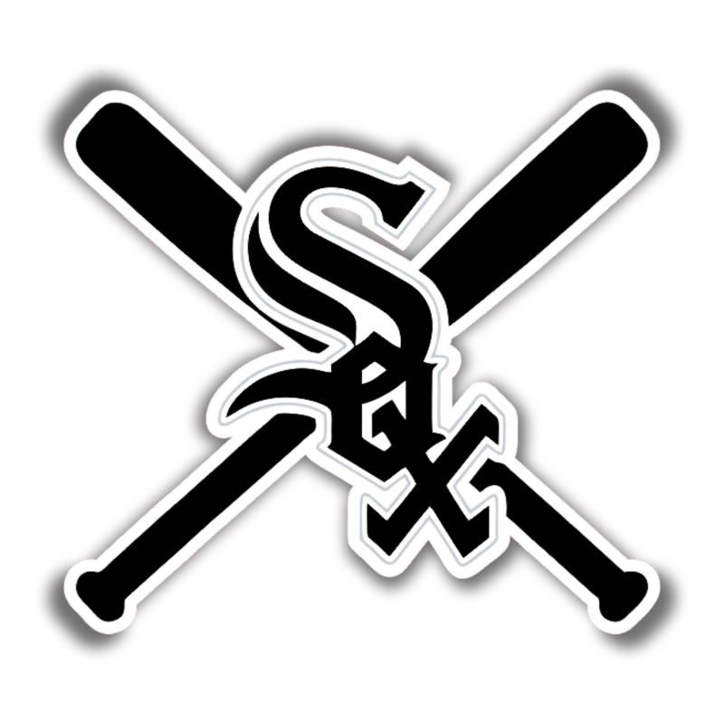 Chicago White Sox - Sox with Baseball Bats Crossed - Temporary Tattoo