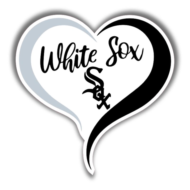 Chicago White Sox - Heart - Temporary Tattoo