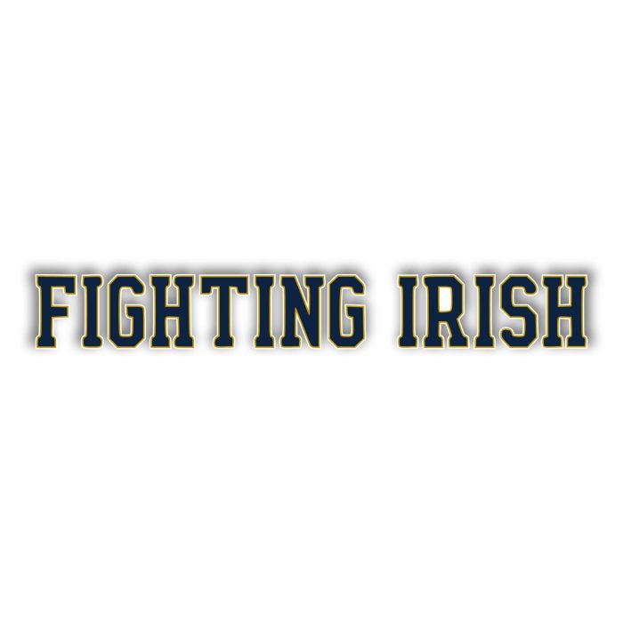 Notre Dame - Fighting Irish - Full Color Vinyl Sticker - Custom Size