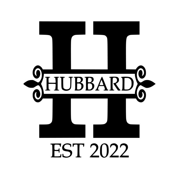 Hubbard Custom- Vinyl Decal - Custom Size