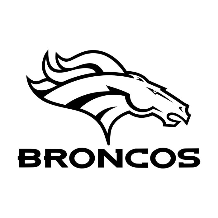Denver Broncos - Vinyl Decal - Custom Size