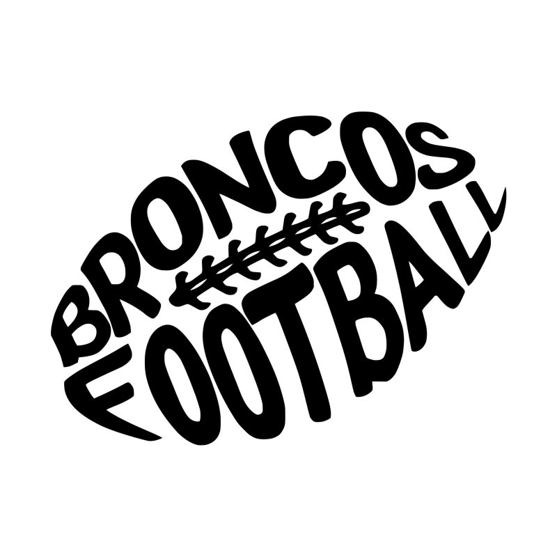 Denver Broncos -Football - Vinyl Decal - Custom Size