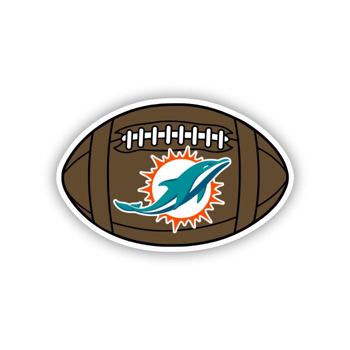 Miami Dolphins - Football - Temporary Tattoo