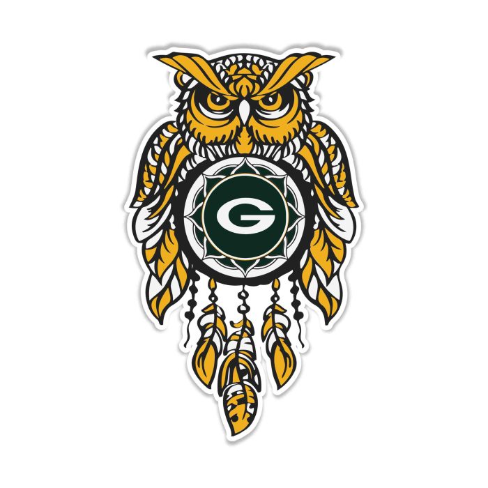 Green Bay Packers - Full Color Vinyl Sticker - Custom Size