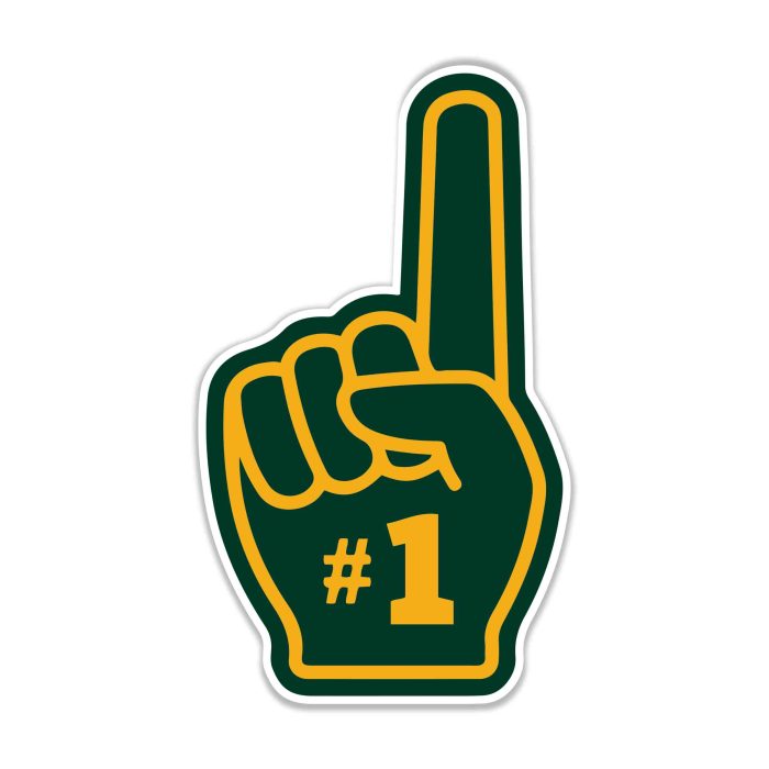 Green Bay Packers - Full Color Vinyl Sticker - Custom Size