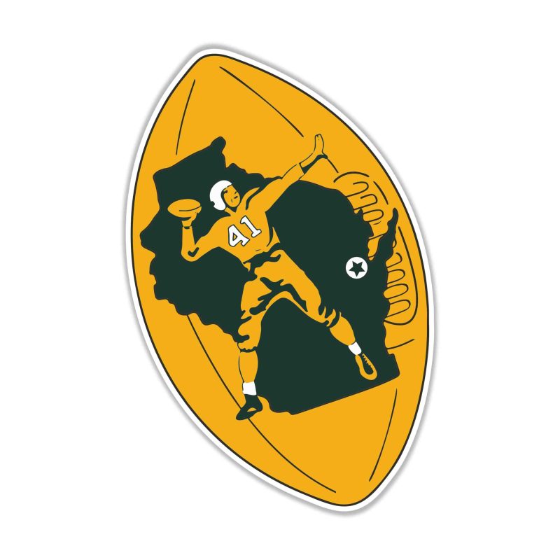 Green Bay Packers - Full Color Vinyl Sticker - Custom Size
