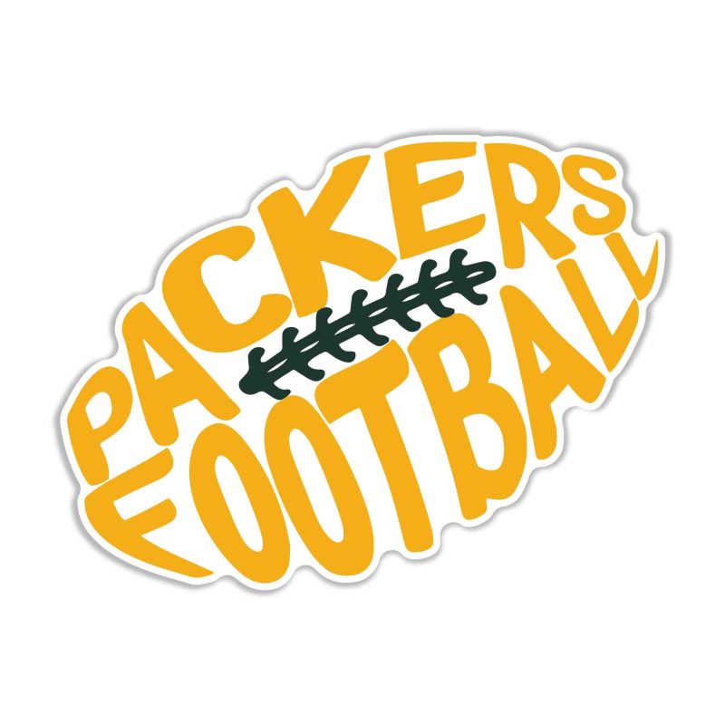 Green Bay Packers - Full Color Vinyl Sticker - Custom Size