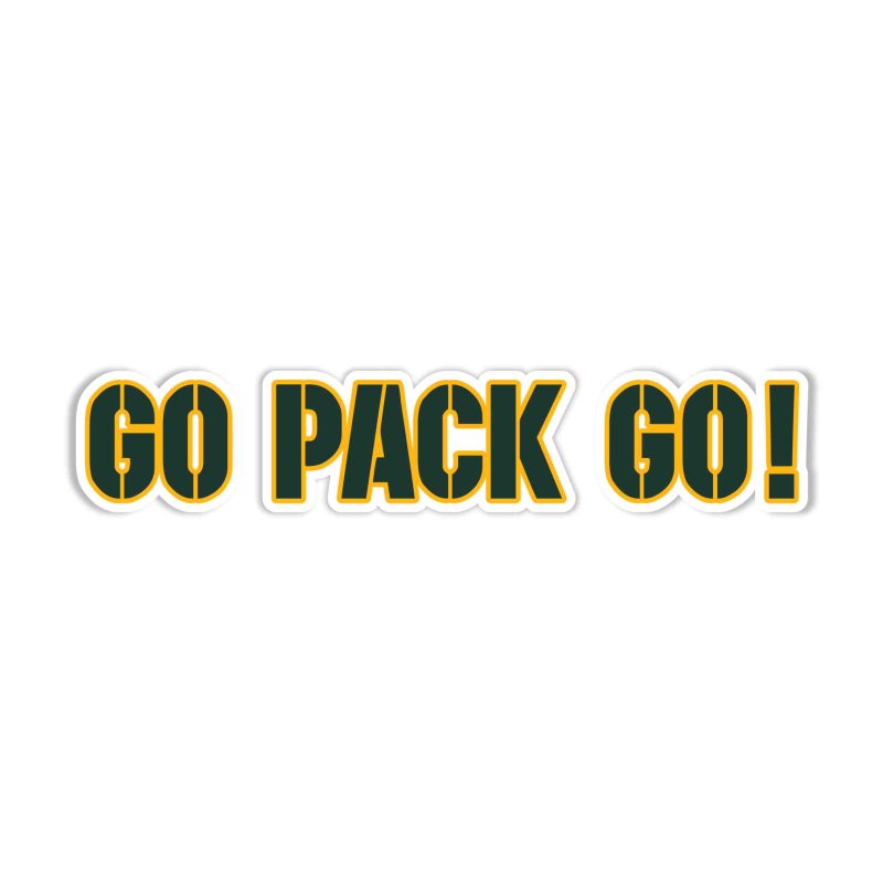 Green Bay Packers - Full Color Vinyl Sticker - Custom Size