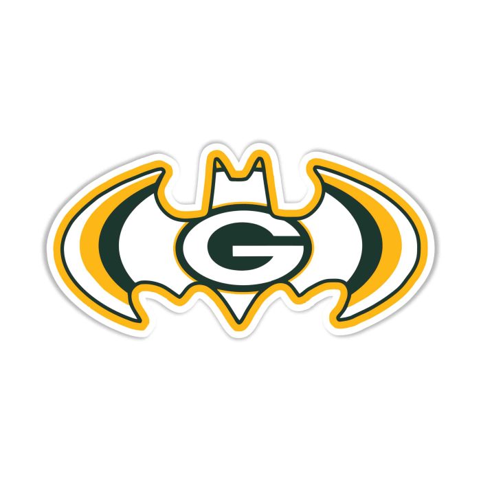 Green Bay Packers - Full Color Vinyl Sticker - Custom Size