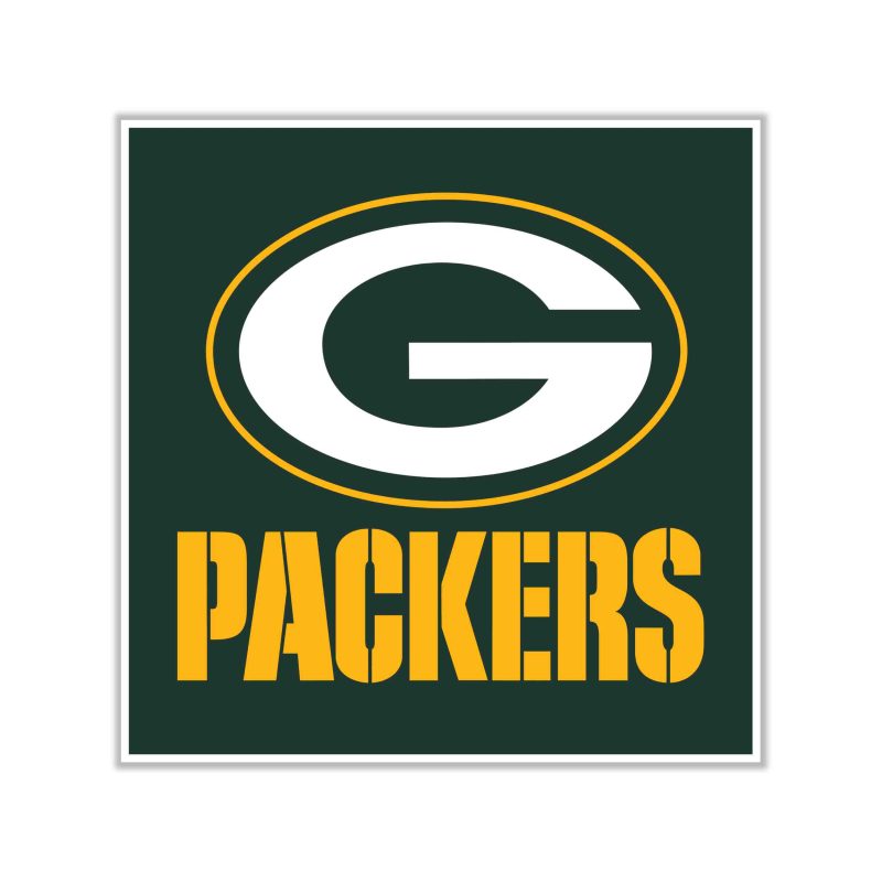 Green Bay Packers - Full Color Vinyl Sticker - Custom Size