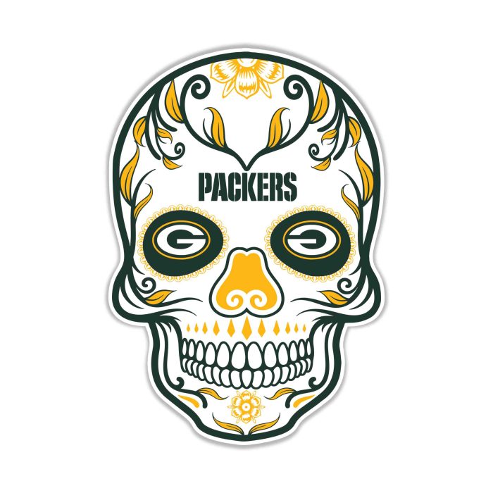 Green Bay Packers - Full Color Vinyl Sticker - Custom Size