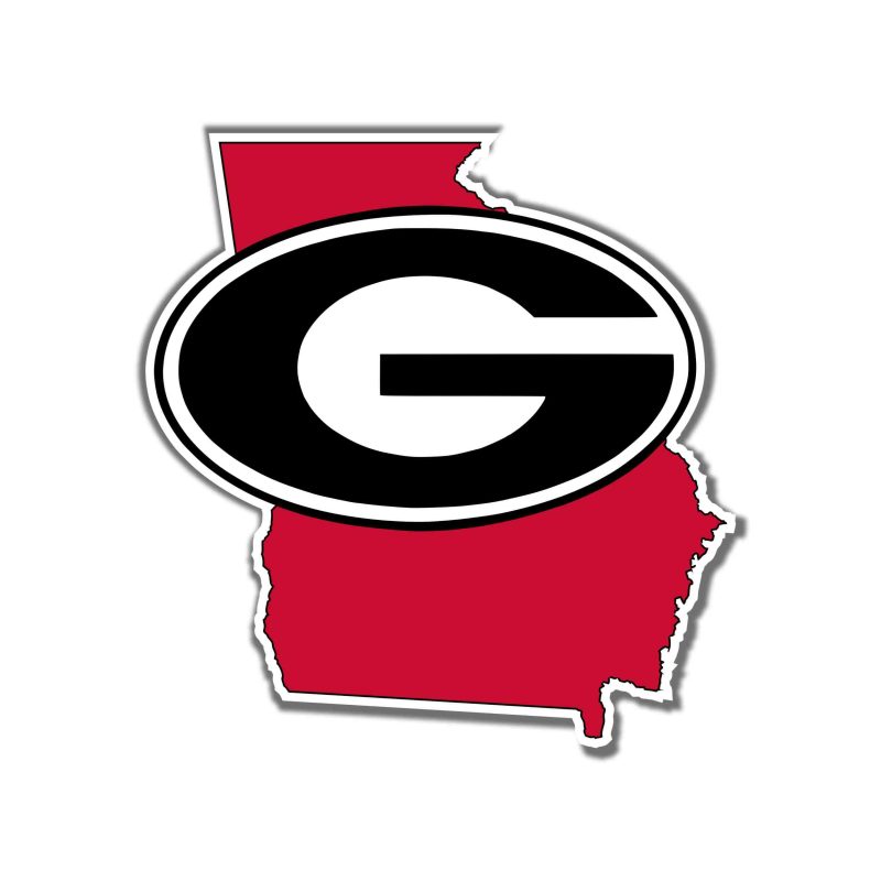 Georgia Bulldogs Full Color Vinyl Decal - Custom Size