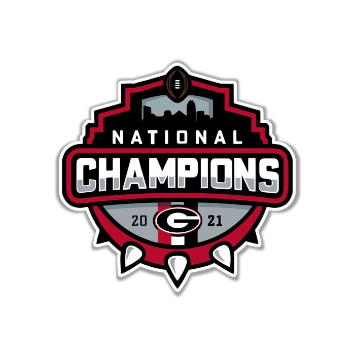 Georgia Bulldogs Full Color Vinyl Decal - Custom Size