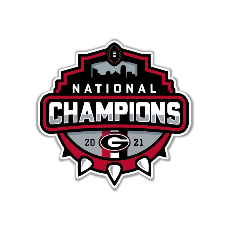 Georgia Bulldogs Full Color Vinyl Decal - Custom Size