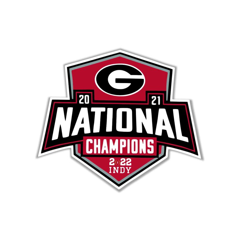Georgia Bulldogs Full Color Vinyl Decal - Custom Size