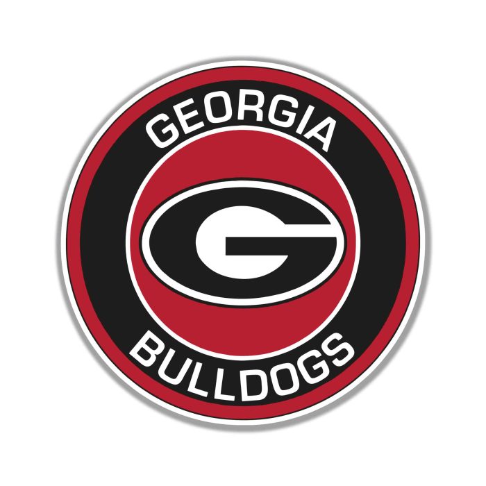 Georgia Bulldogs Full Color Vinyl Decal - Custom Size