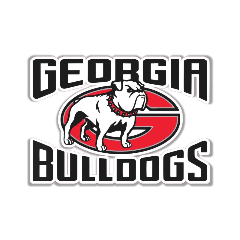 Georgia Bulldogs Full Color Vinyl Decal - Custom Size