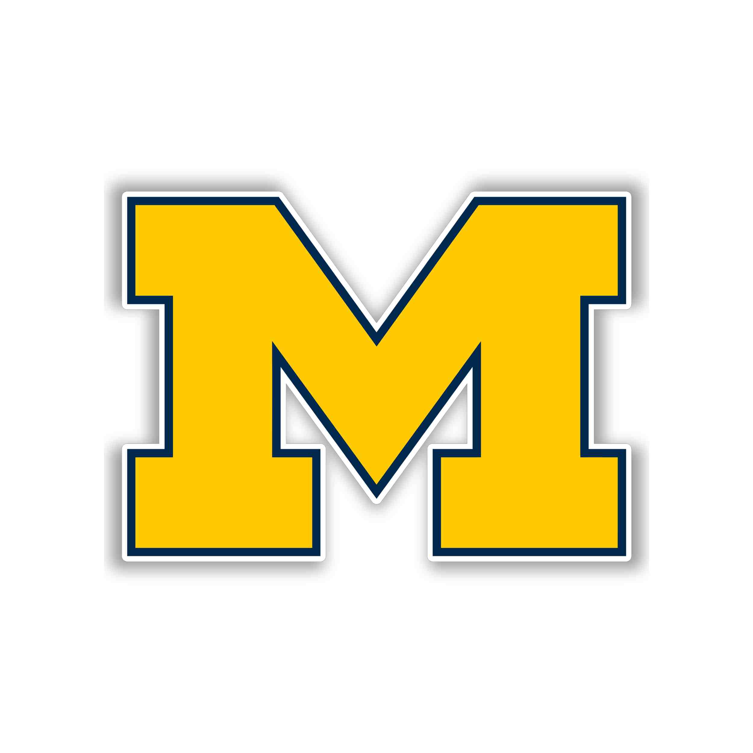 Michigan Wolverines Full Color Vinyl Decal - Custom Size