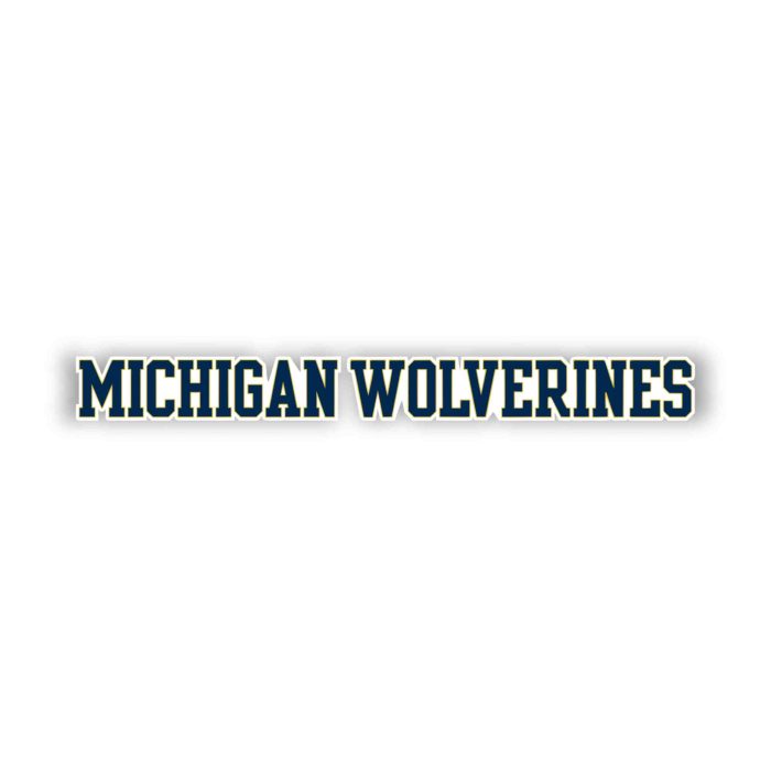 Michigan Wolverines Full Color Vinyl Decal - Custom Size