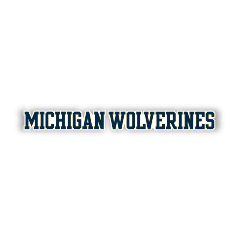 Michigan Wolverines Full Color Vinyl Decal - Custom Size
