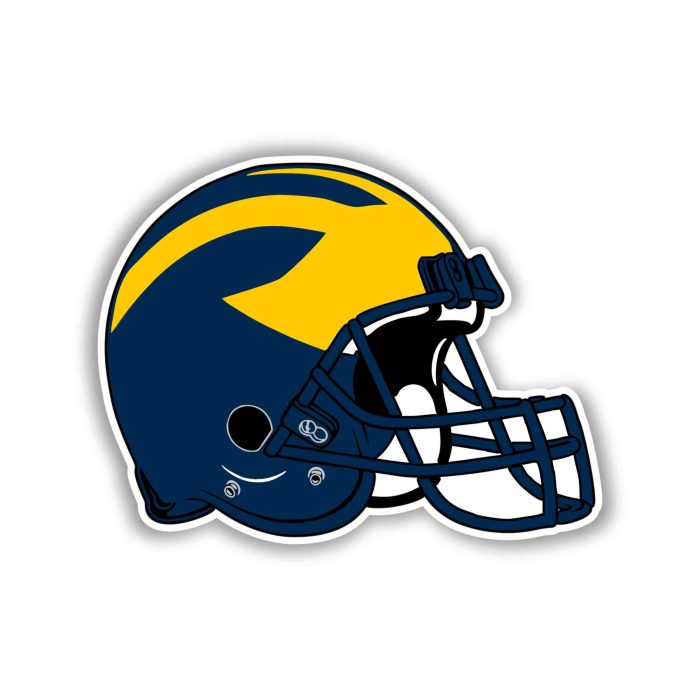 Michigan Wolverines Full Color Vinyl Decal - Custom Size