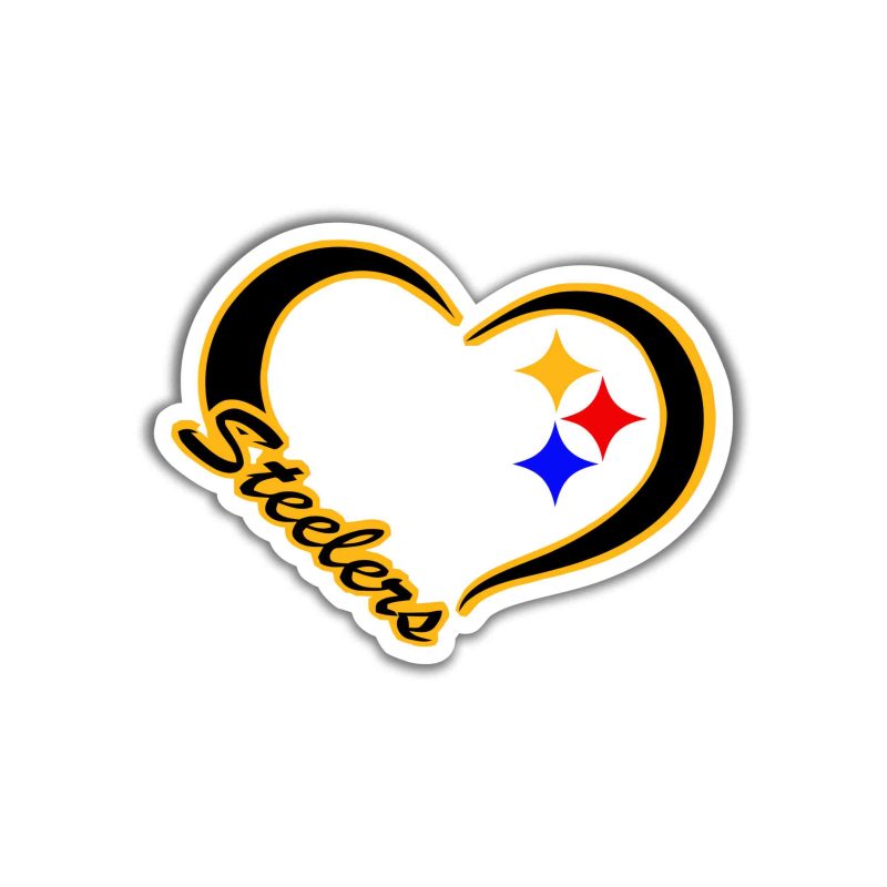 Pittsburgh Steelers Full Color Vinyl Sticker - Custom Size