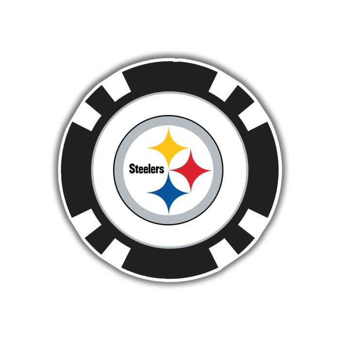 Pittsburgh Steelers Full Color Vinyl Sticker - Custom Size