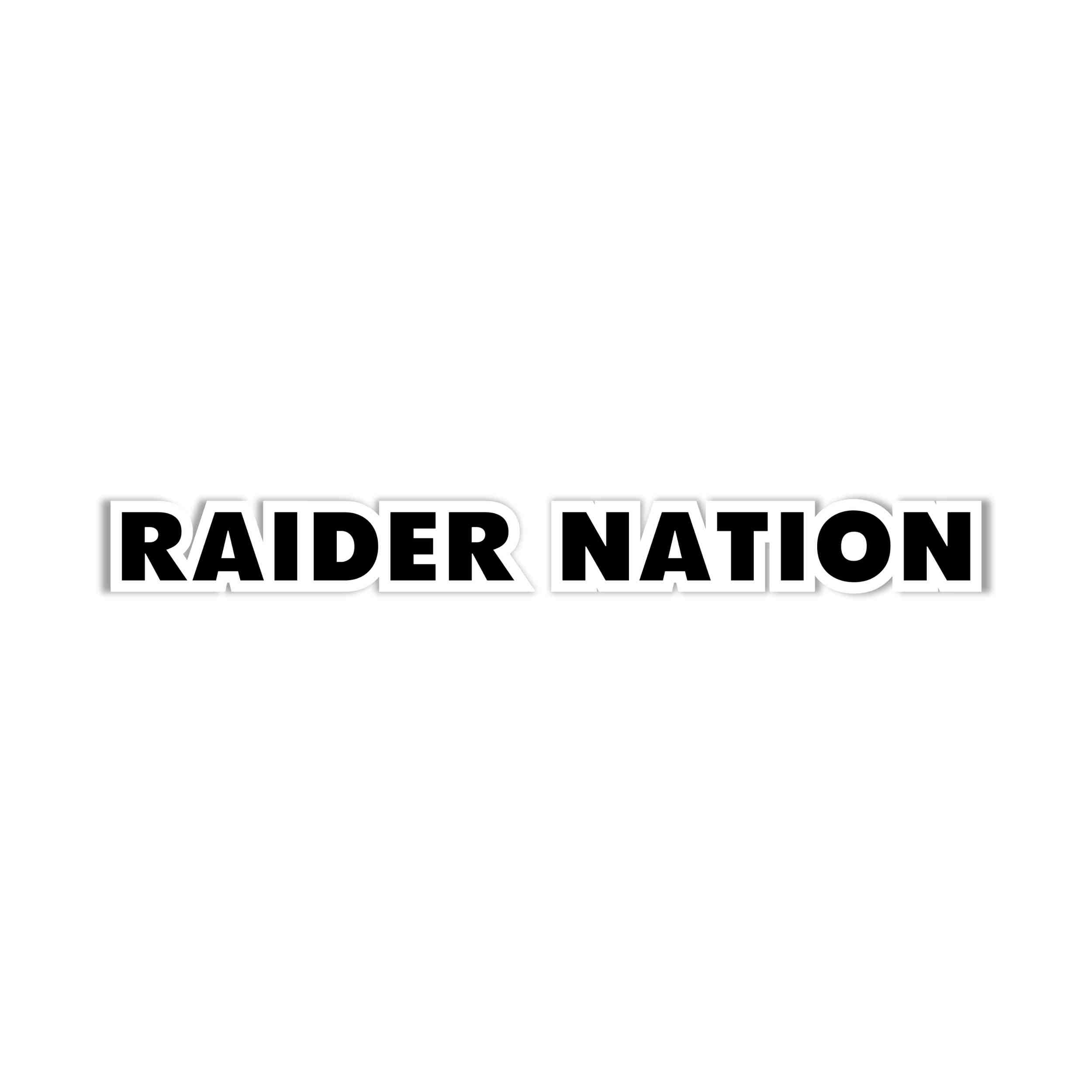 Las Vegas Raiders Full Color Vinyl Sticker - Custom Size