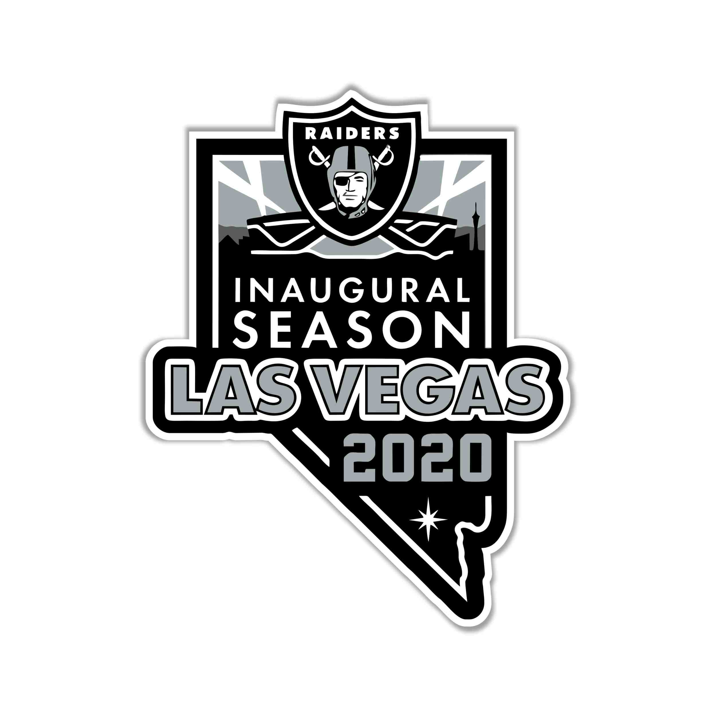 Las Vegas Raiders Full Color Vinyl Sticker - Custom Size