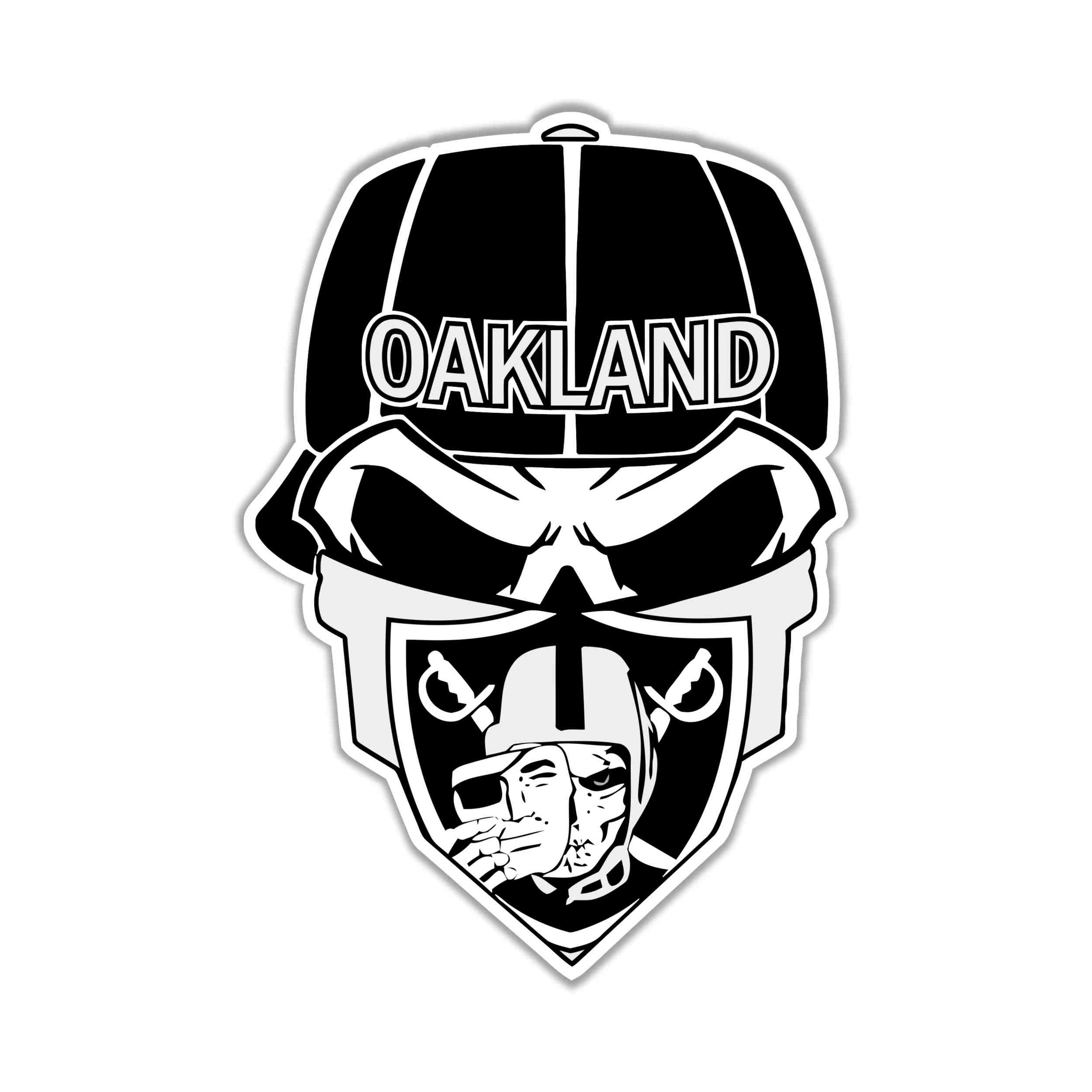 Las Vegas Raiders Full Color Vinyl Sticker - Custom Size