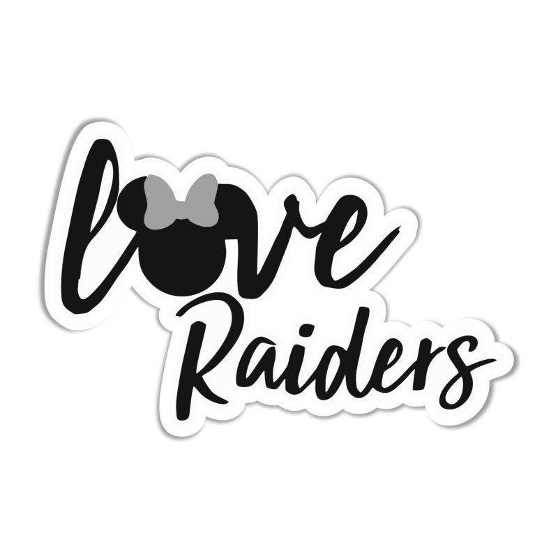 Las Vegas Raiders Full Color Vinyl Sticker - Custom Size
