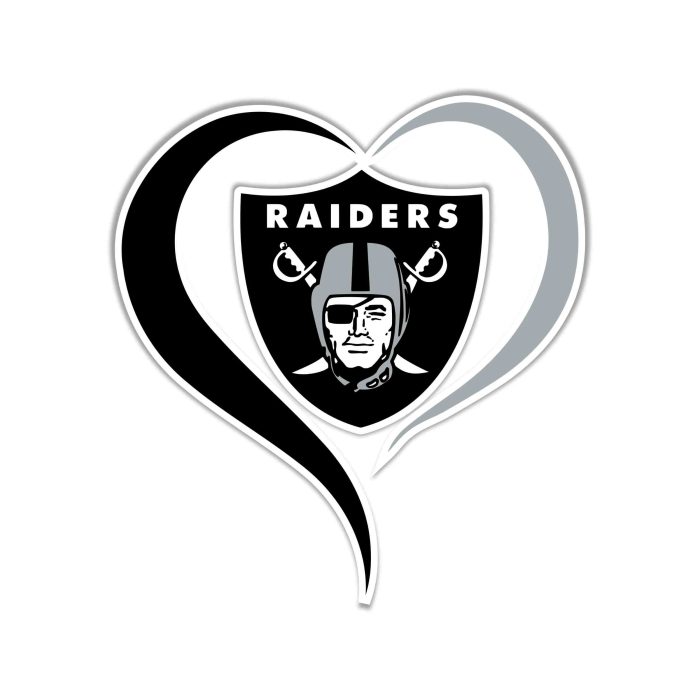 Las Vegas Raiders Full Color Vinyl Sticker - Custom Size