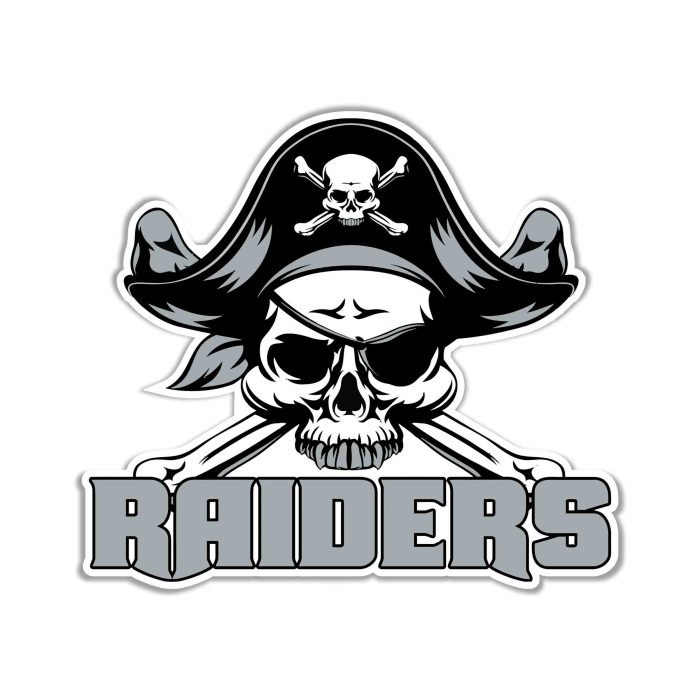 Las Vegas Raiders Full Color Vinyl Sticker - Custom Size
