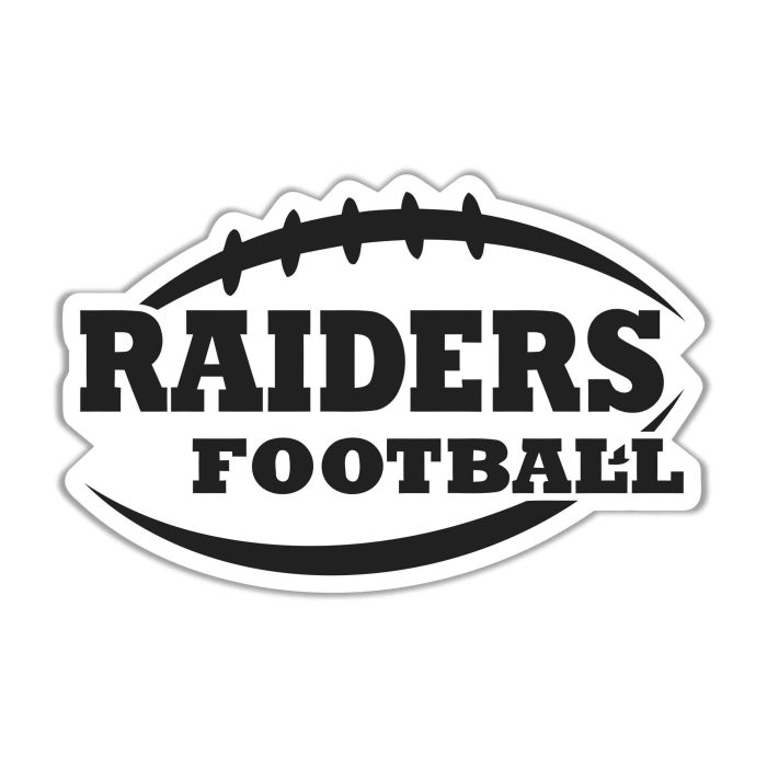 Las Vegas Raiders Full Color Vinyl Sticker - Custom Size