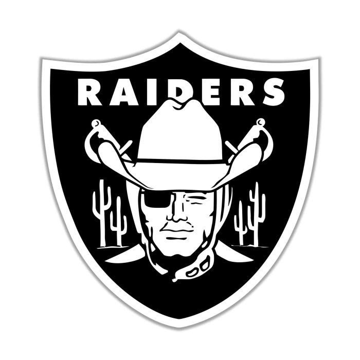 Las Vegas Raiders Full Color Vinyl Sticker - Custom Size