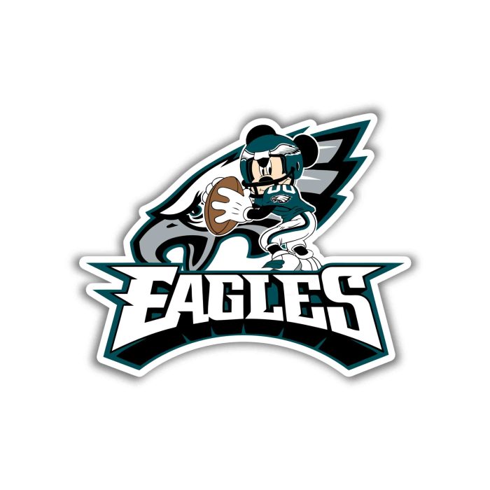 Philadelphia Eagles- Full Color Vinyl Sticker - Custom Size