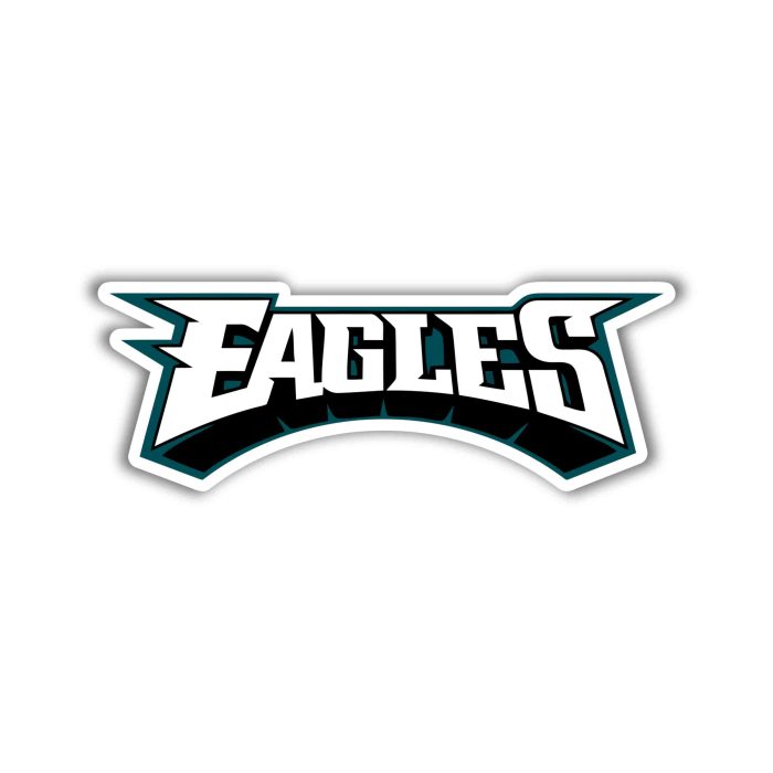 Philadelphia Eagles- Full Color Vinyl Sticker - Custom Size