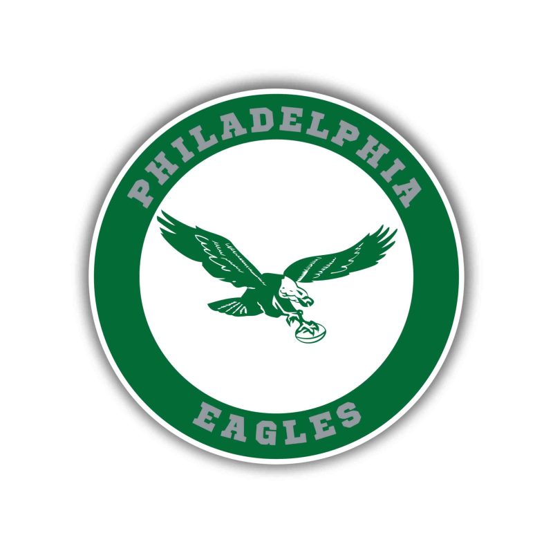 Philadelphia Eagles- Full Color Vinyl Sticker - Custom Size