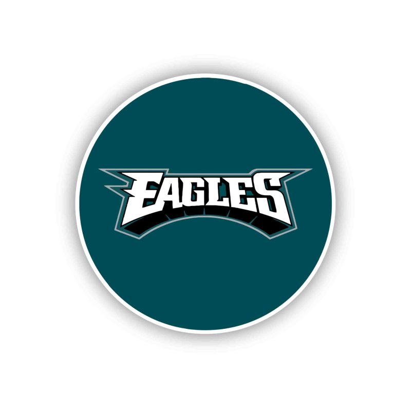 Philadelphia Eagles- Full Color Vinyl Sticker - Custom Size