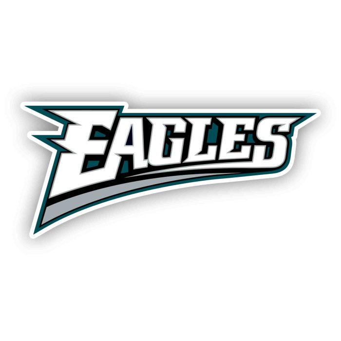 Philadelphia Eagles- Full Color Vinyl Sticker - Custom Size